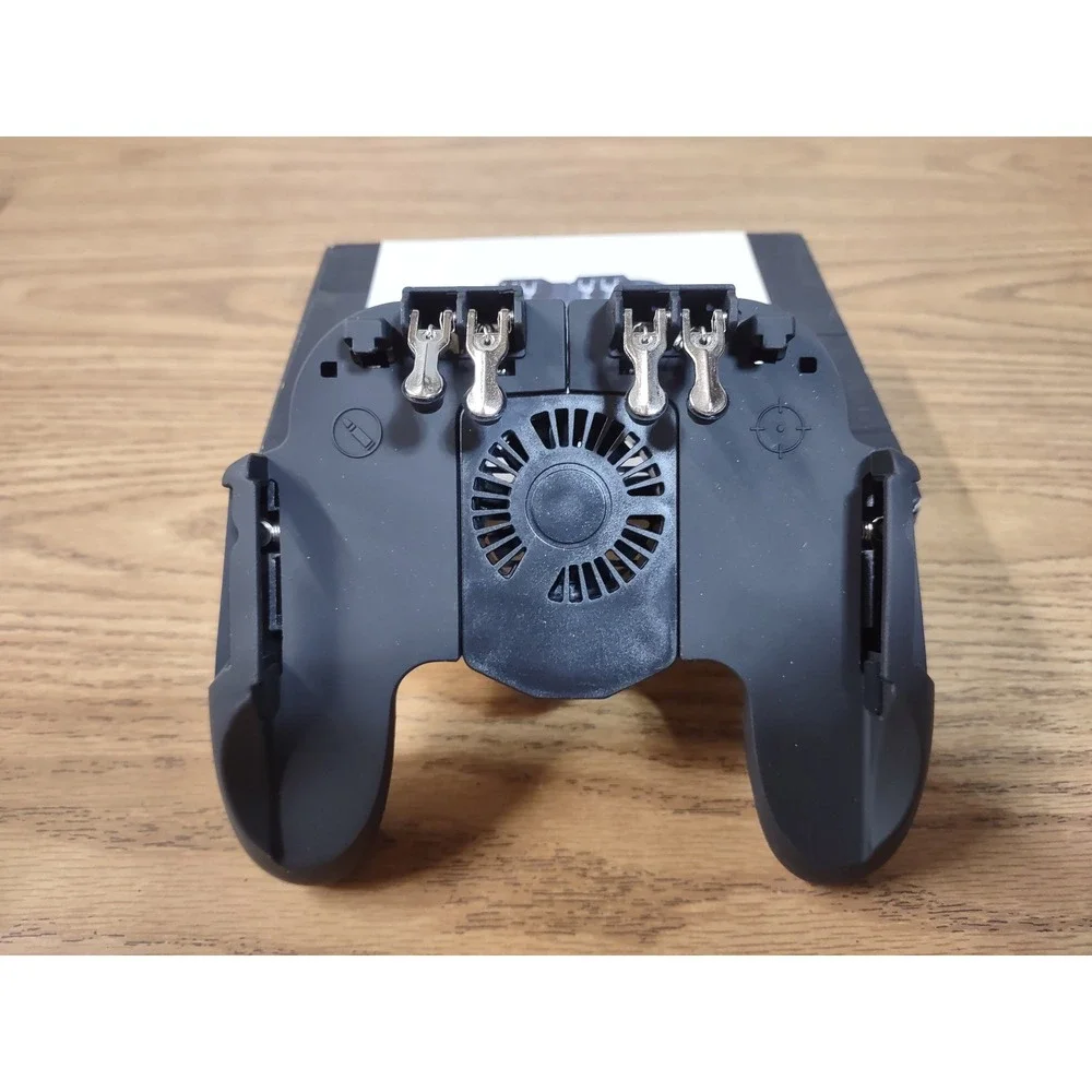 Mobile Gaming Controller Grip with Cooling Fan and 4 Triggers Black Smartphone